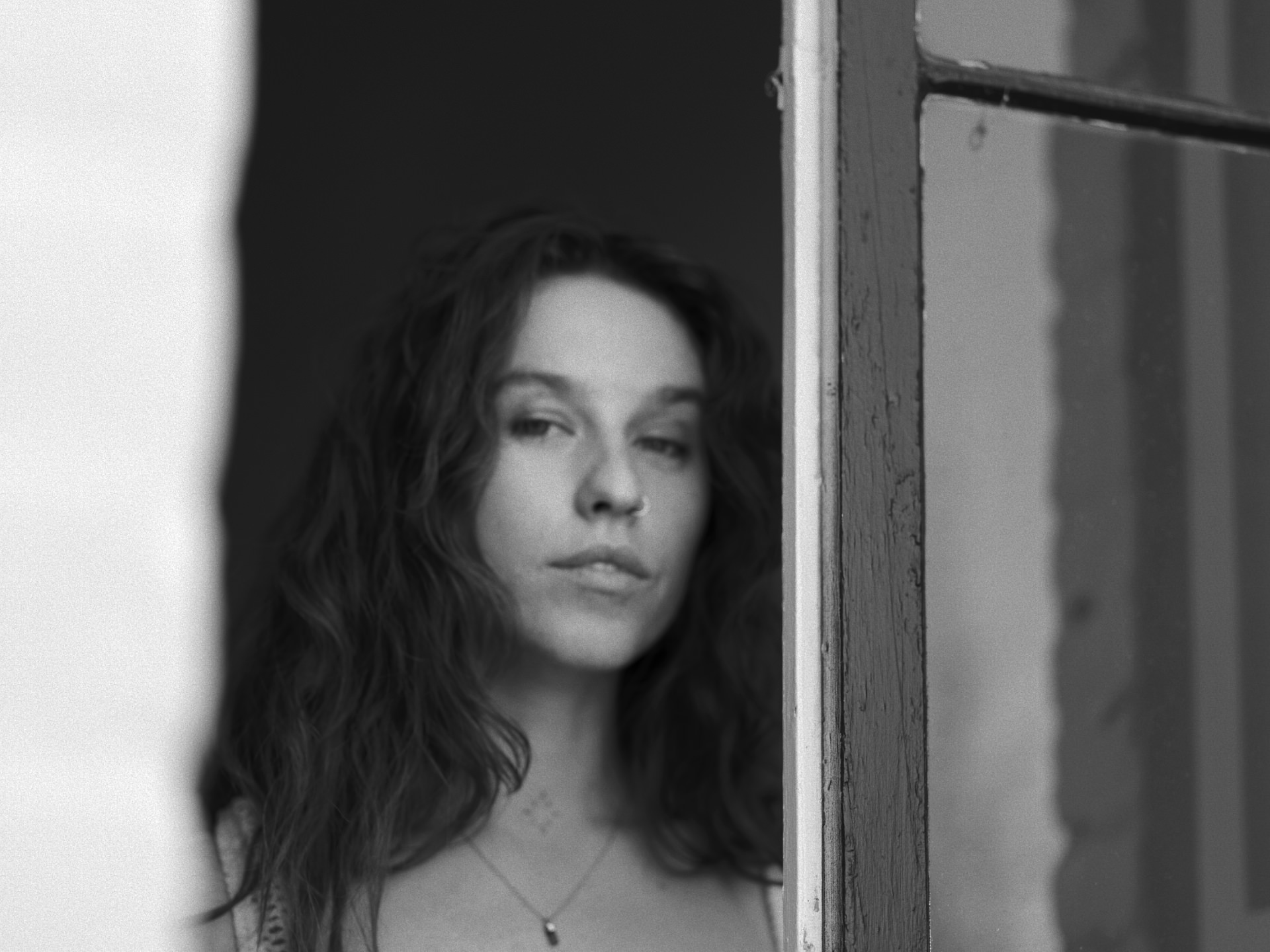 Kisa black and white portrait