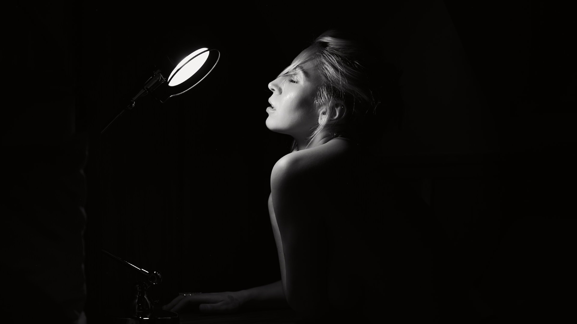 Melinda black and white portrait