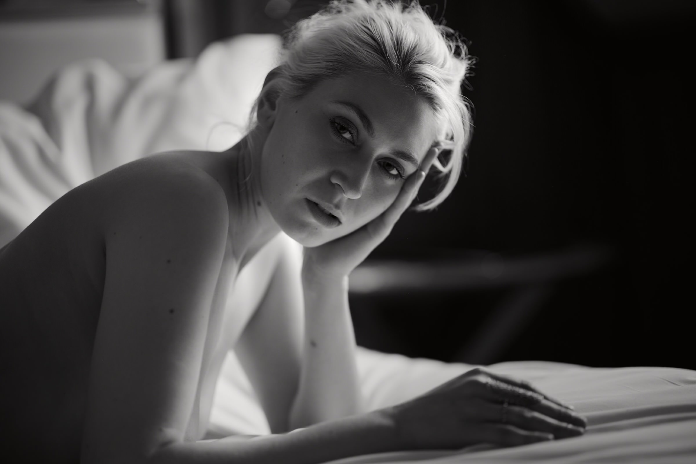 Melinda portrait in cool window light