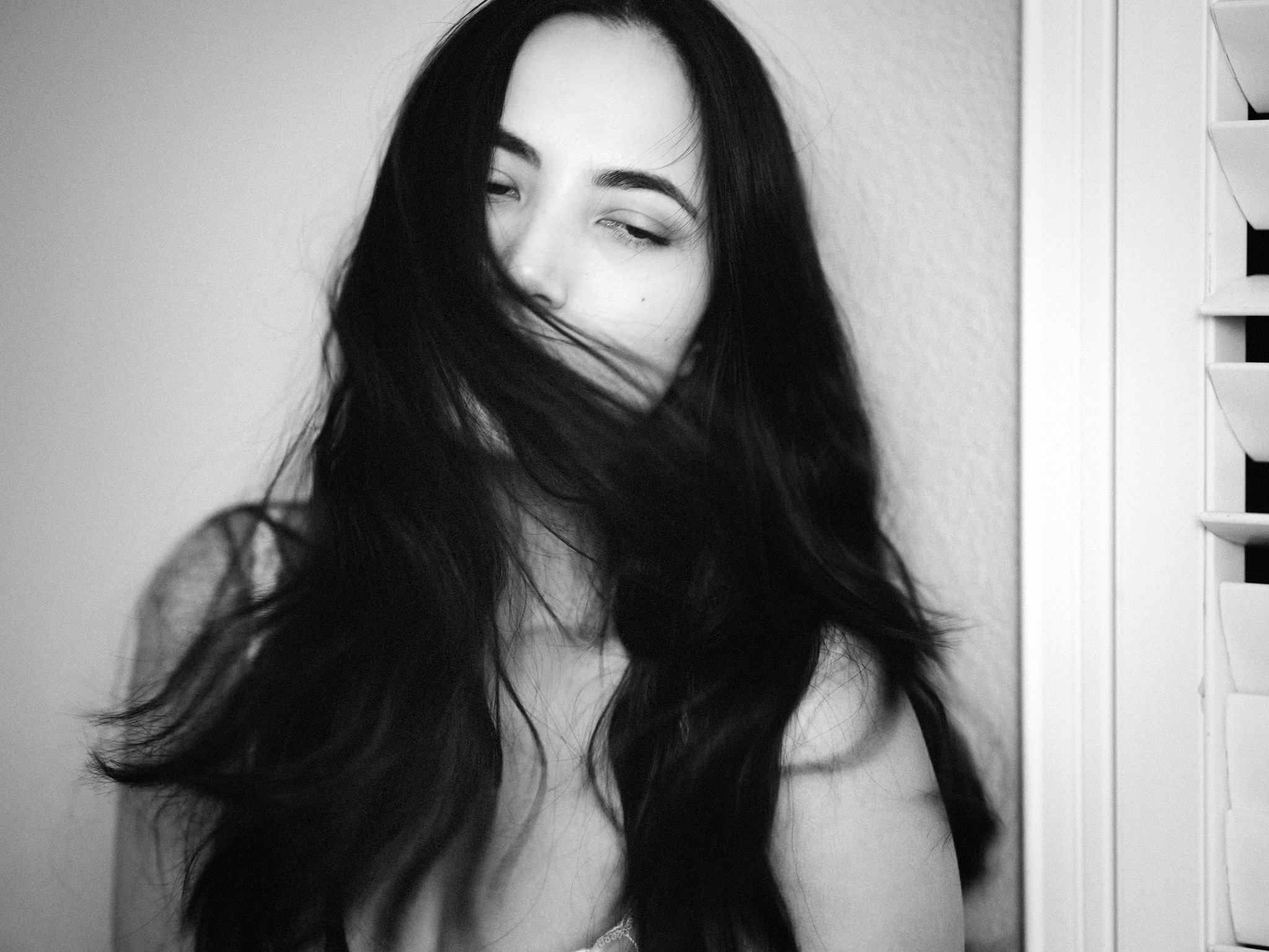 Seraphina black and white portrait