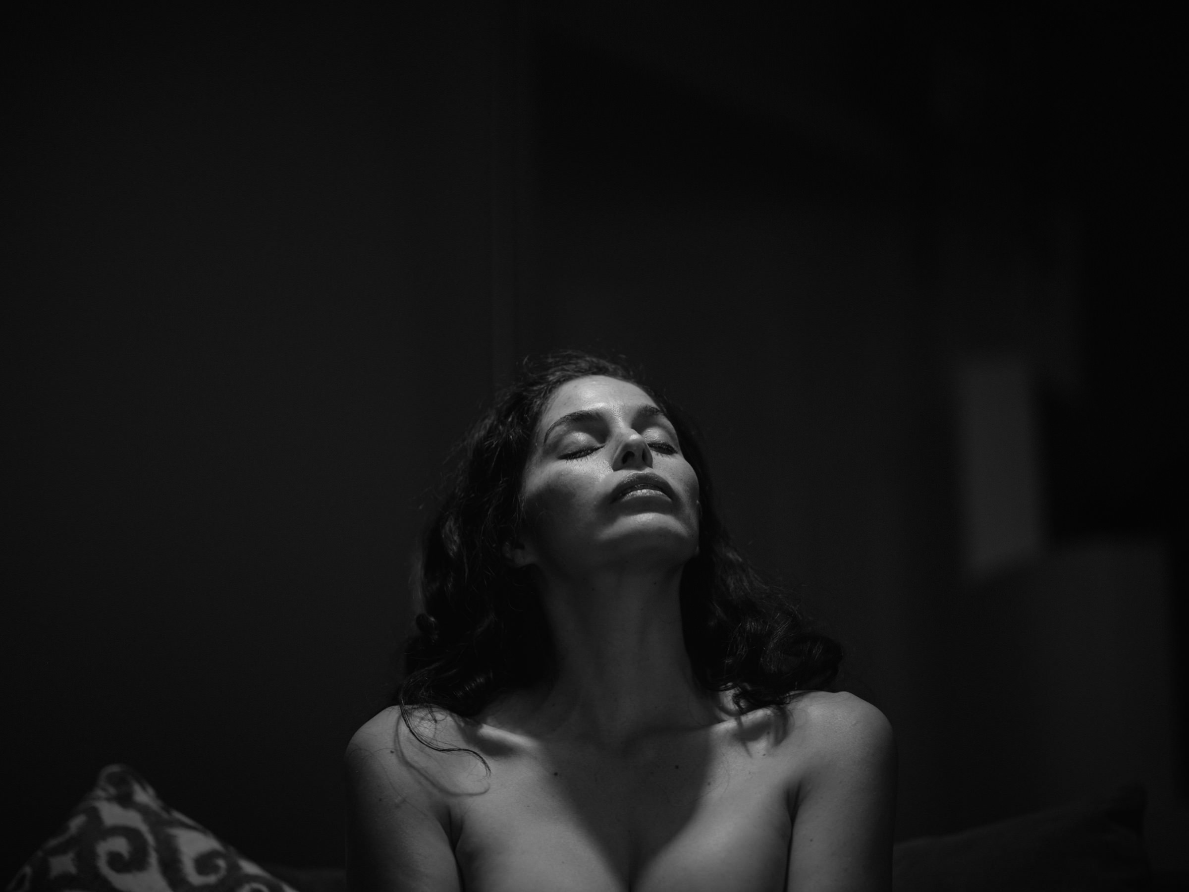 SollyLuna portrait in black and white