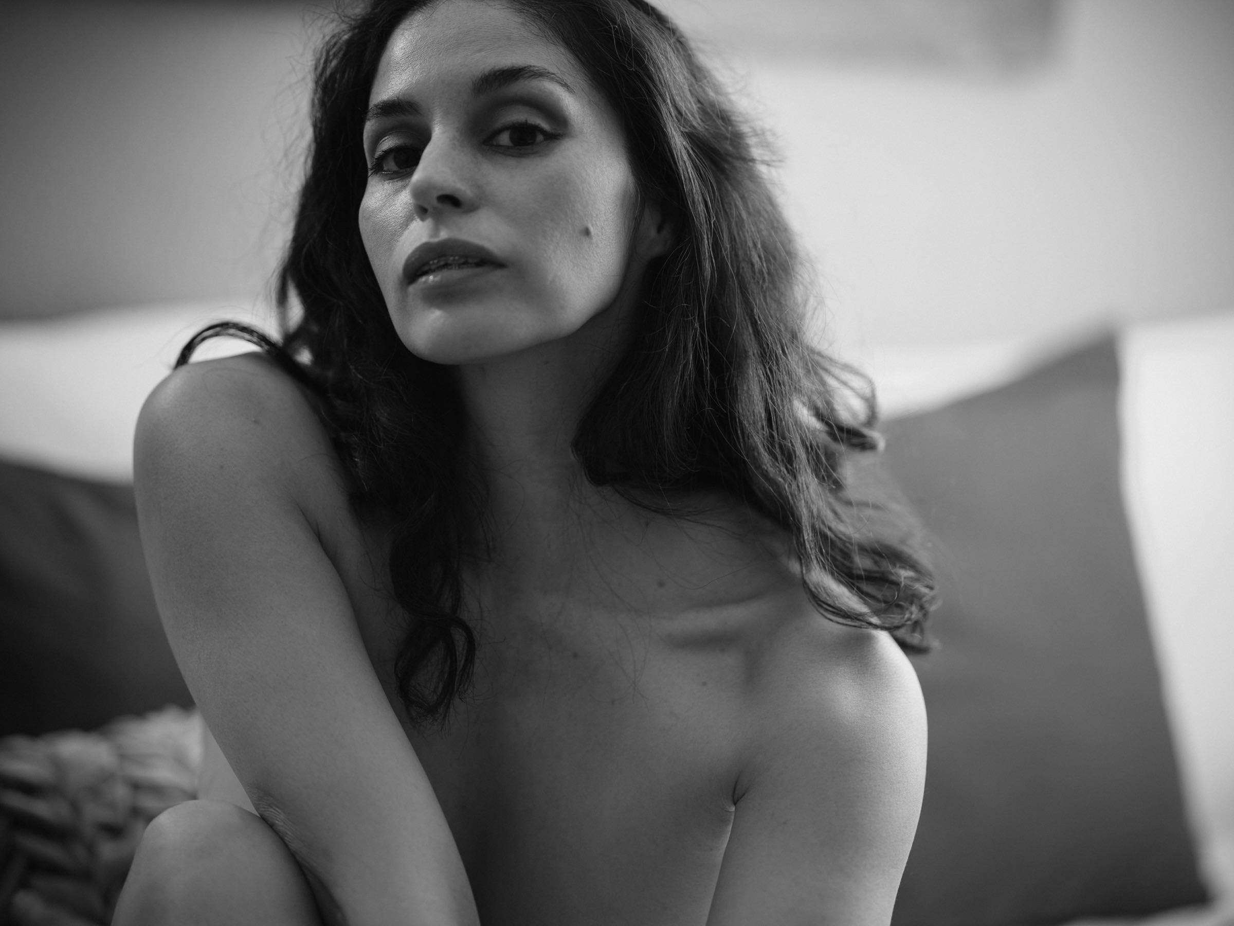 SollyLuna portrait in black and white